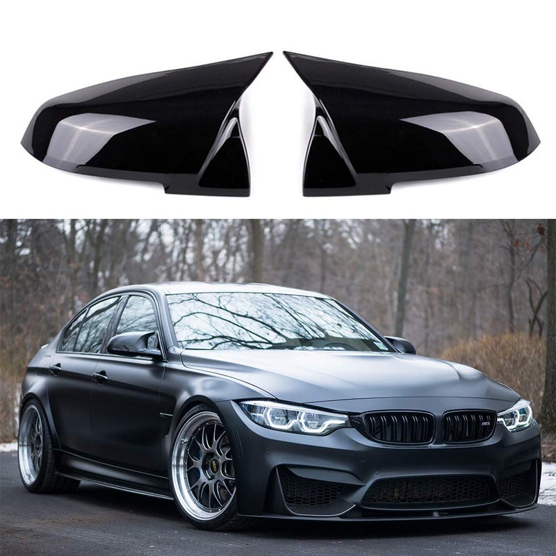 CLIO Door Rearview Mirror Cover Cap Replacement for BMW F20 F22 F23 F30 F31 F32 F33 F36 F87 M2 X1 E84 (Glossy Black) - Image 5